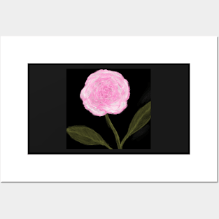 Pink Rose Posters and Art